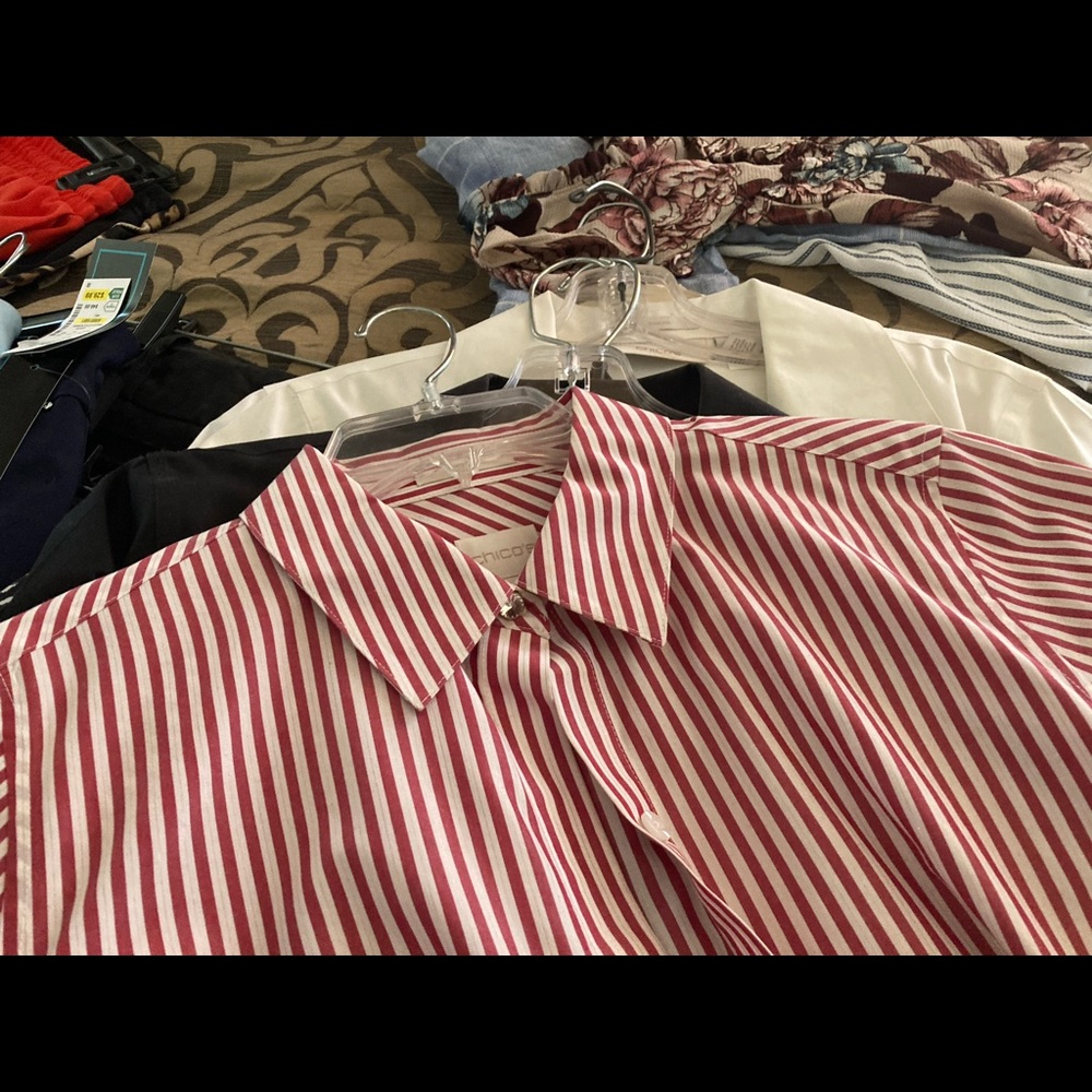 Lot of women’s clothing.  Brand new and slightly used.  Mostly small and medium.